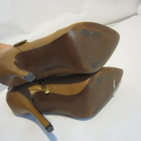 ENZO ANGLIOLINI eapresly camel brown stiletto ankle boots shoes 5 M - Picture 9 of 9